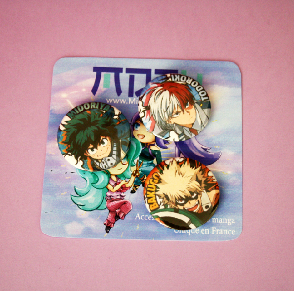 Lot de 3 badge MHA
