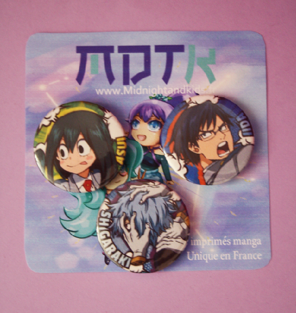 Lot de 3 badge MHA