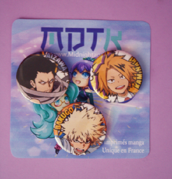 Lot de 3 badge MHA
