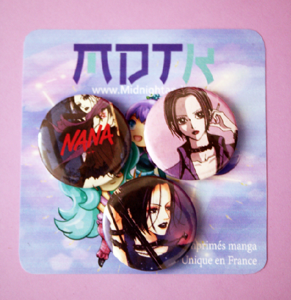Lot de 3 badge NANA