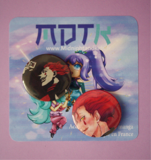 Lot de 2 badge HUNTER X HUNTER